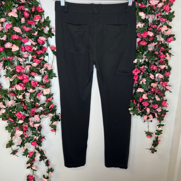 🌹Duluth Trading Olive Green Ponte Knit Pull On Pants Womens 6 Casual Soft - Picture 6 of 9